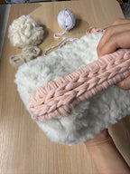 Poppy Fluffy Cloud Clutch Bag | Soft Faux Fur