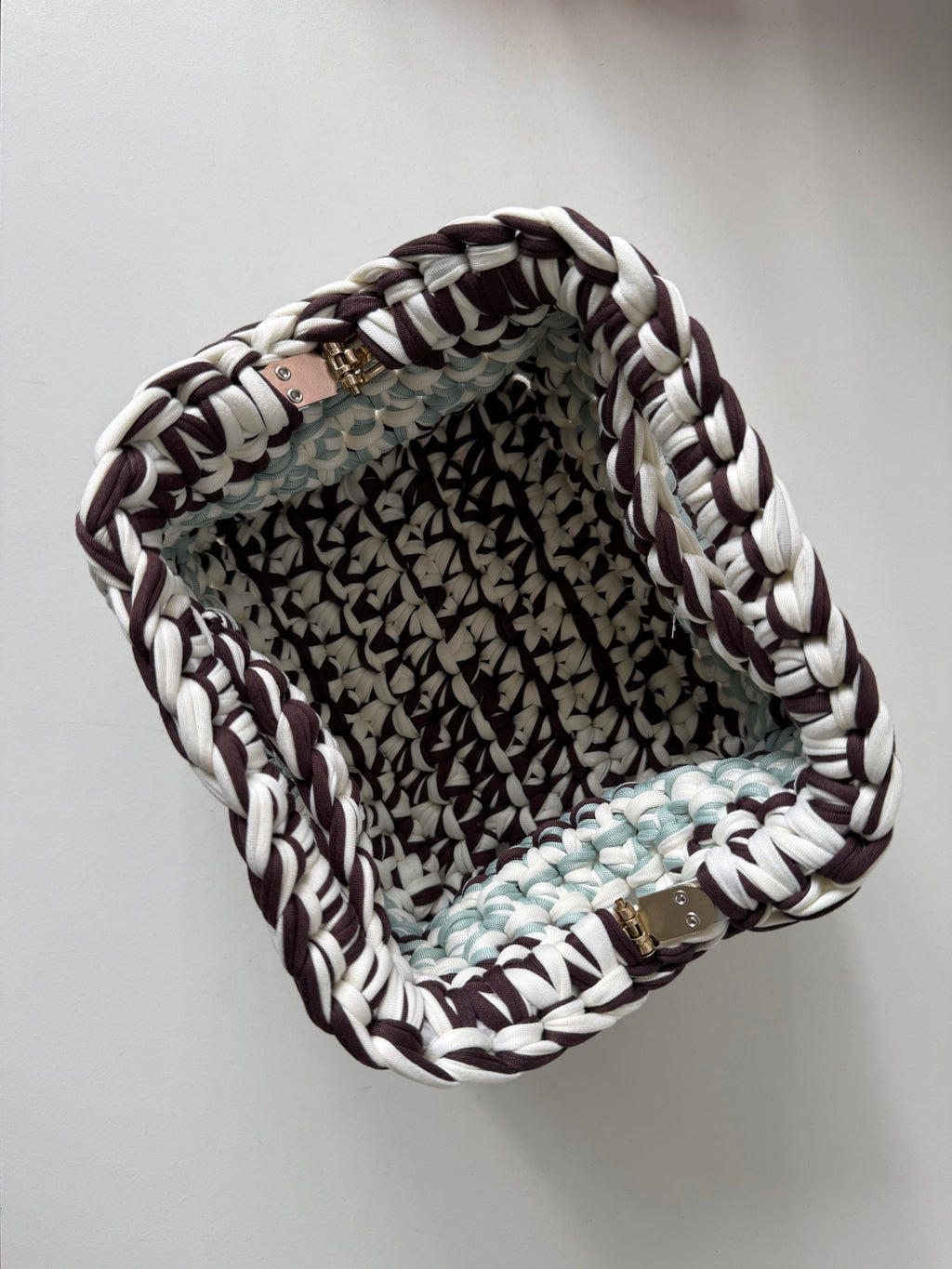 Poppy Clutch Bag in Chocolate Mint - Medium