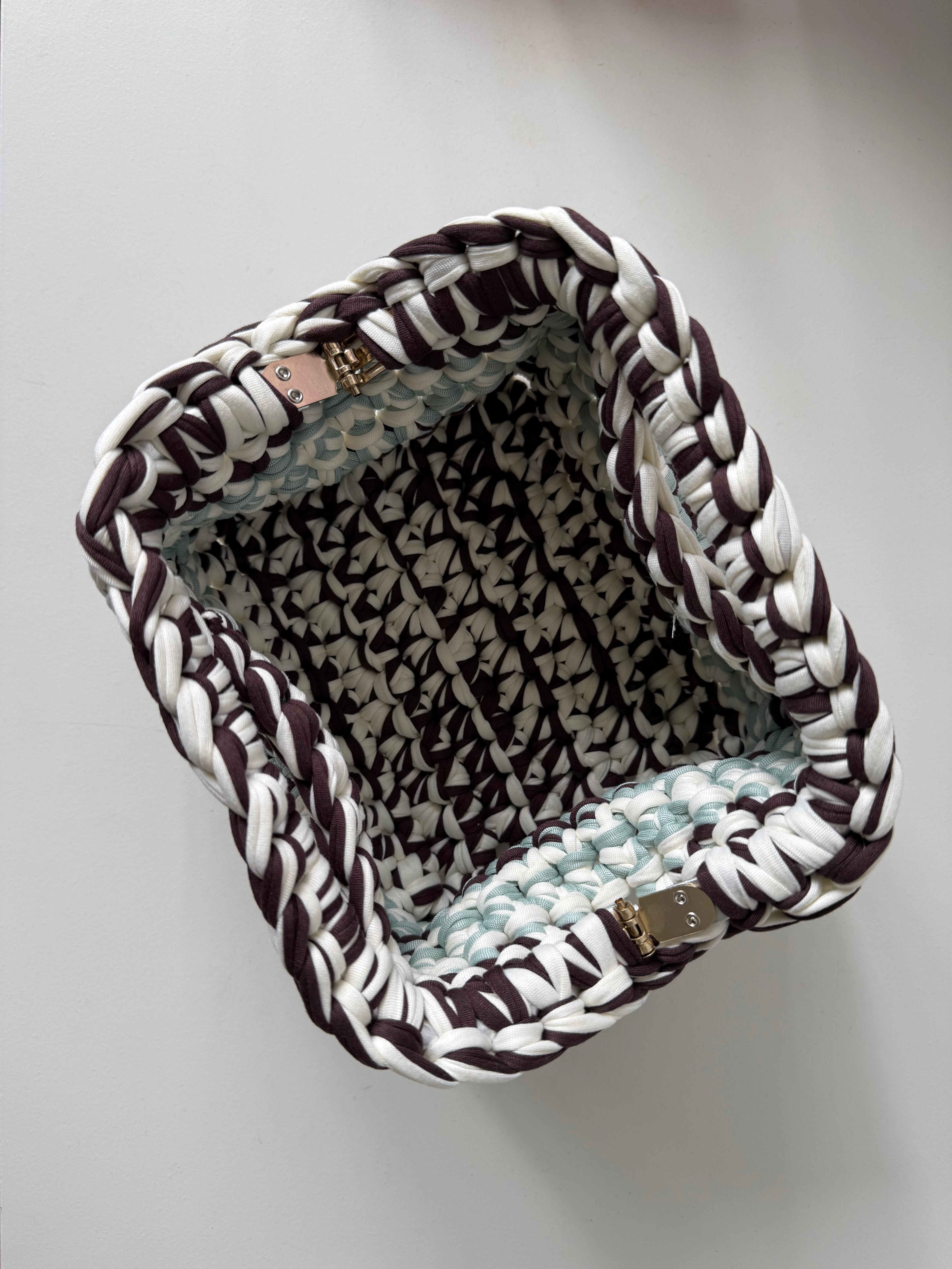 Poppy Clutch Bag in Chocolate Mint - Medium