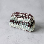 Poppy Clutch Bag in Chocolate Mint - Medium