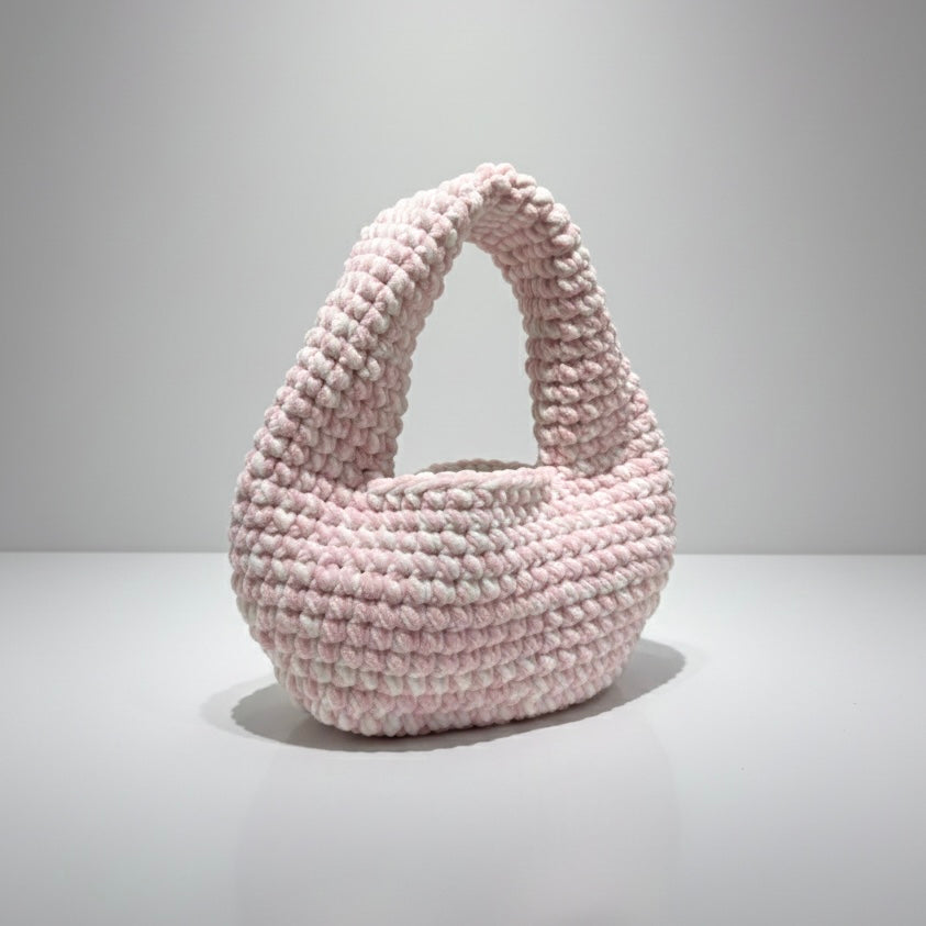 Summer Loop Bag - Soft Pink & White
