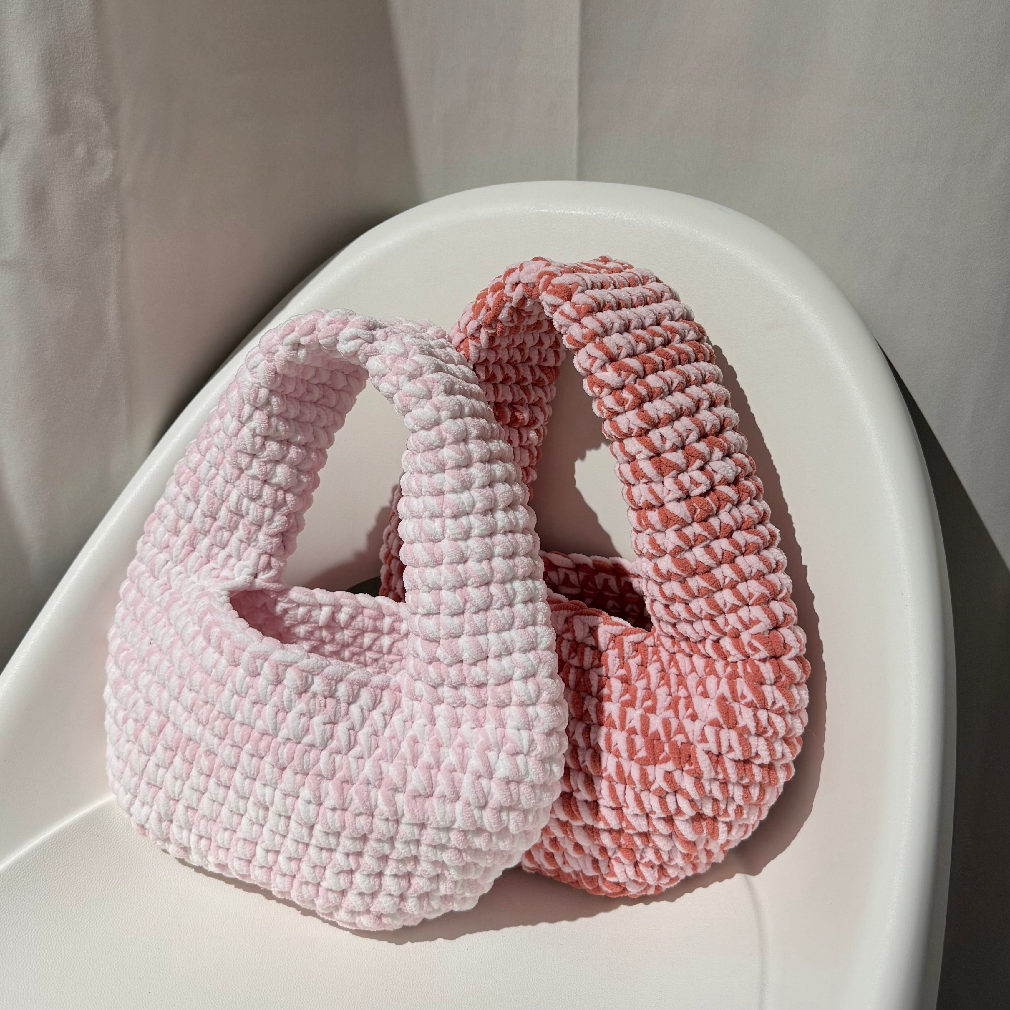 Summer Loop Bag - Soft Pink & Red