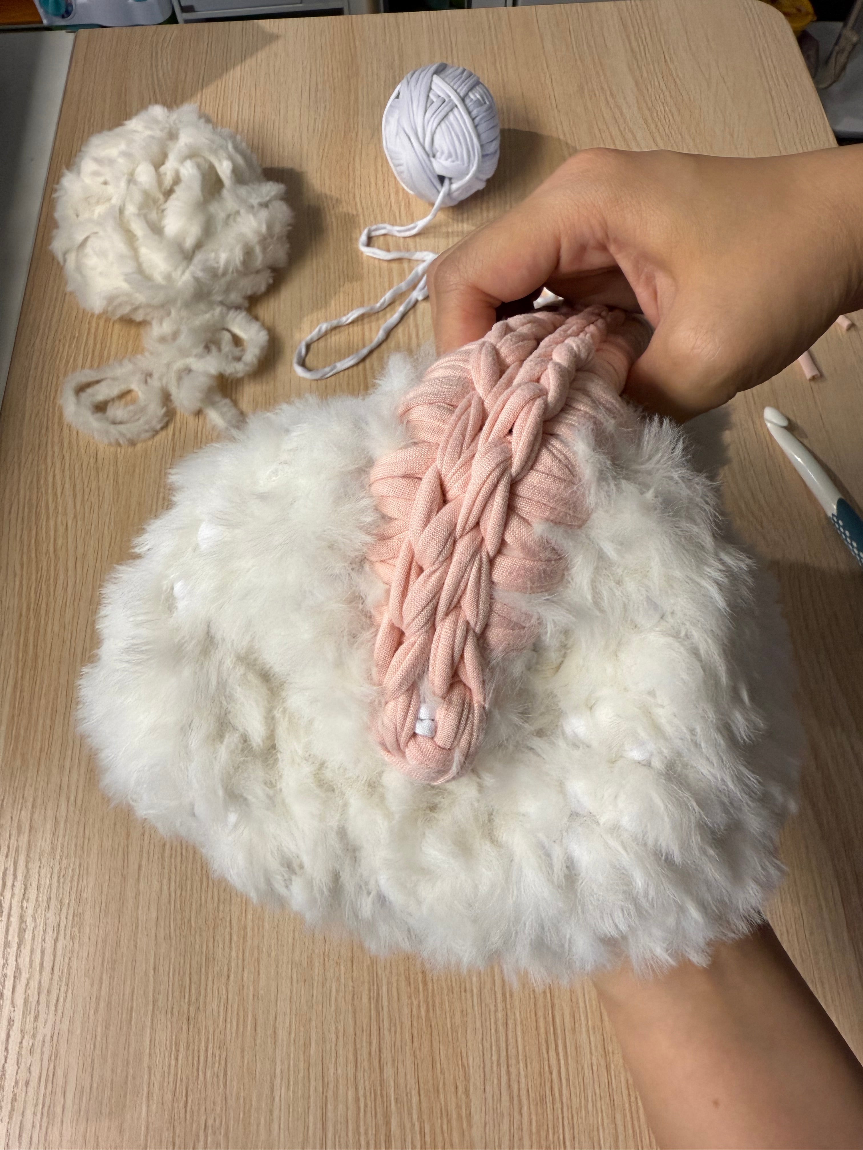 Fluffy Cloud Clutch Bag | Soft Faux Fur